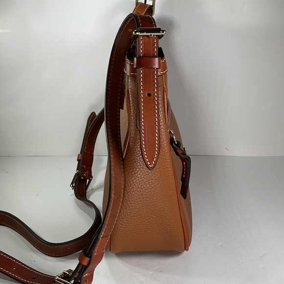 Dooney & Bourke Brown Leather Crossbody Shoulder Bag - Picture 7 of 15